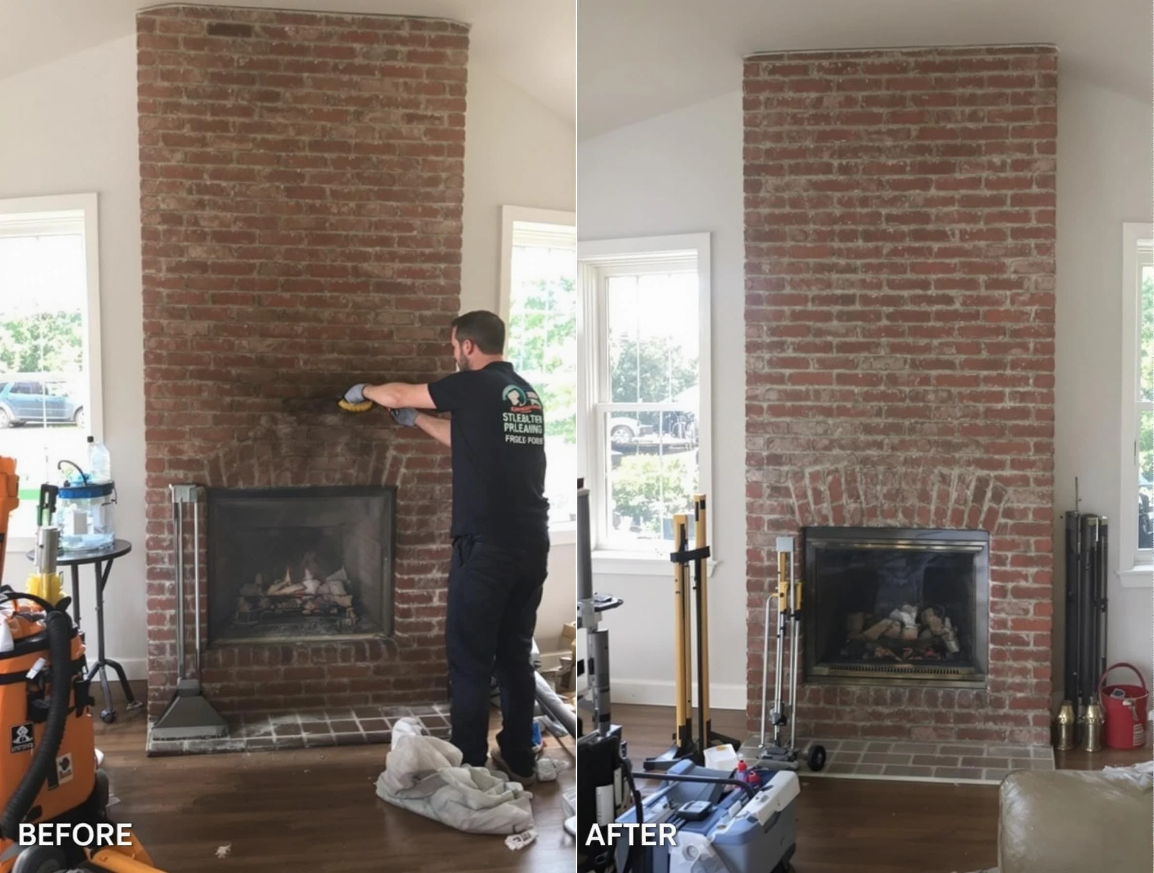Finished chimney sweeping service by Fruit Heights Chimney Sweep in Fruit Heights, UT
