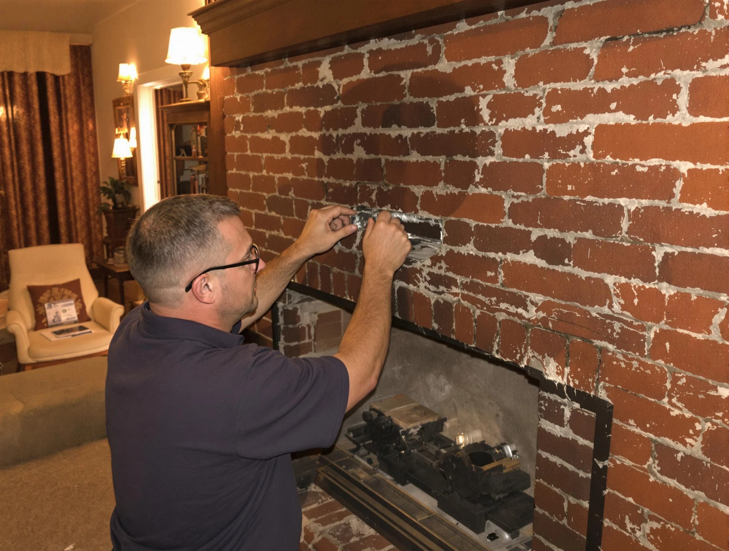 Fruit Heights Chimney Sweep expert fixing a fireplace in Fruit Heights, UT