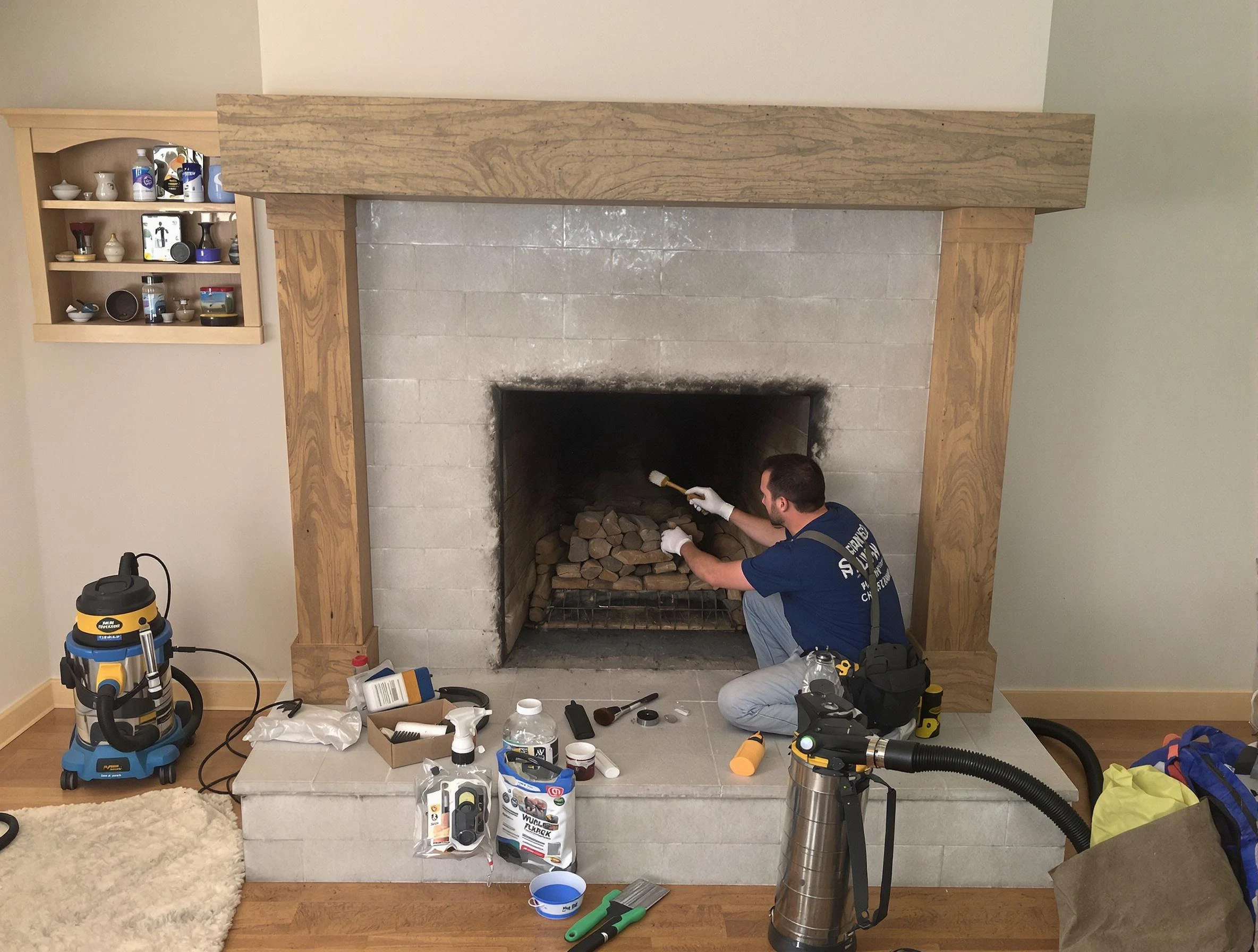 Detailed creosote removal process by Fruit Heights Chimney Sweep in Fruit Heights, UT
